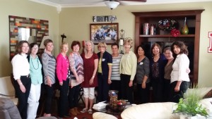 These sweet readers from San Elijo Hills invited me to a lovely lunch. Two book clubs gathered together in one house to chat about two of my books, Great idea!